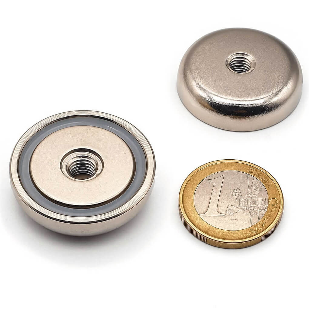 Aimant avec trou fileté Ø 32mm, puissance 27kg 49 Aimant avec trou fileté Ø 32mm, puissance 27kg