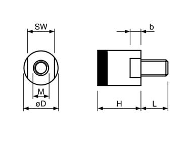 Aimant grappin plat Ø13mm 49 Aimant grappin plat Ø13mm – Image 4